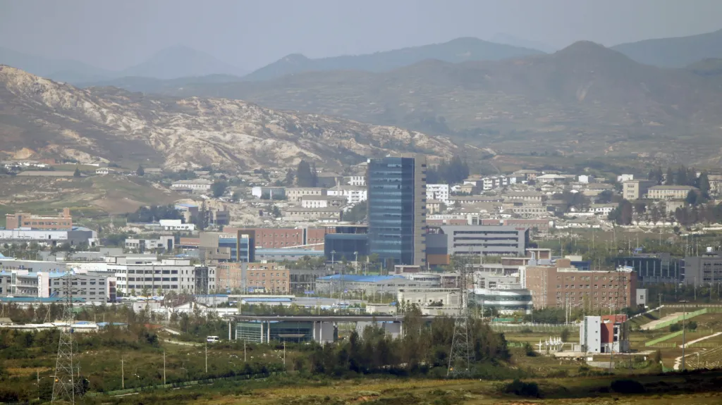 Průmyslová zóna Kesong, kde KLDR hodlá zničit majetek Soulu