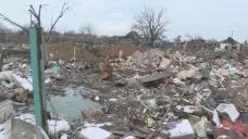 Zničený Pokrovsk na Ukrajině