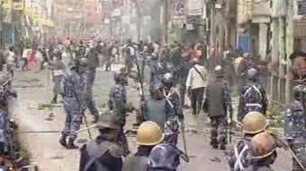 Nepálská policie zasahuje proti demonstrantům