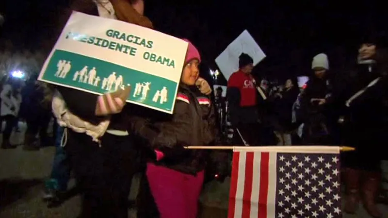 Imigranti děkují prezidentu Obamovi