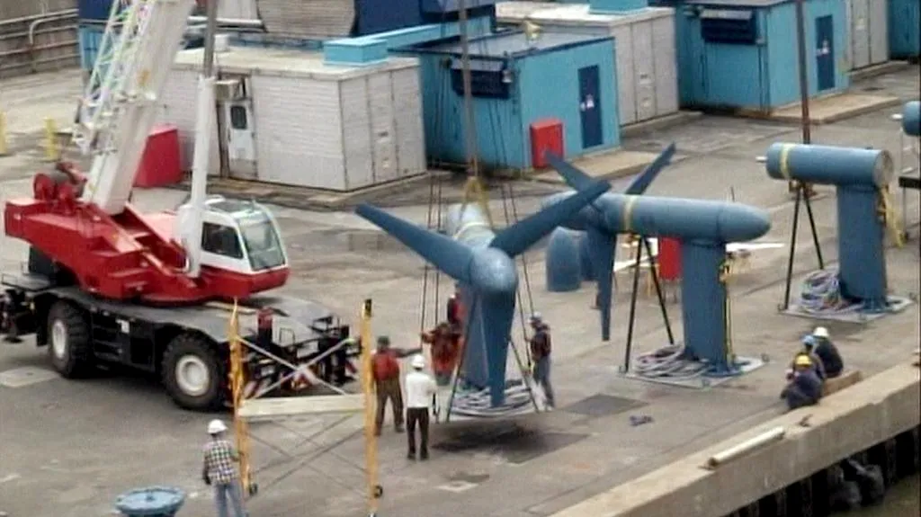 Turbíny pro přílivové elektrárny