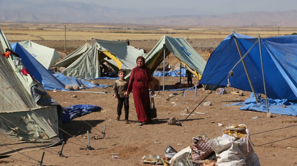 Uprchlický tábor pro jezídy