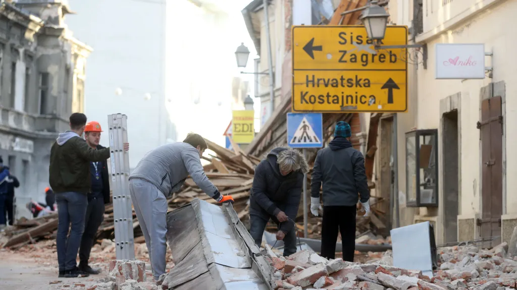 Zemětřesení v Chorvatsku způsobilo velké škody