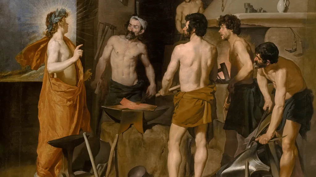 Diego Velázquez / Apollo ve Vulkánově kovárně, 1630