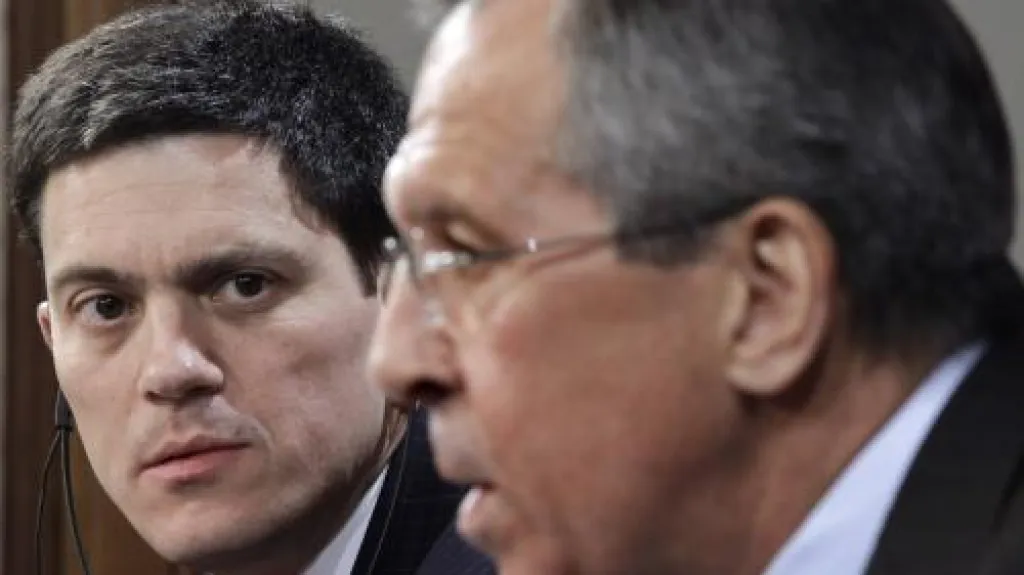 David Miliband a Sergej Lavrov