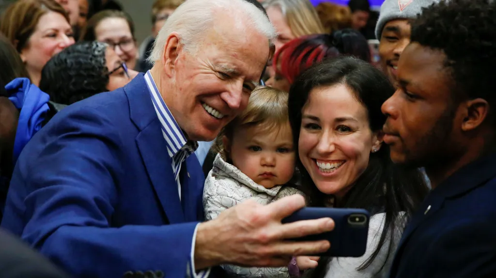 Joe Biden s příznivci v Jižní Karolíně