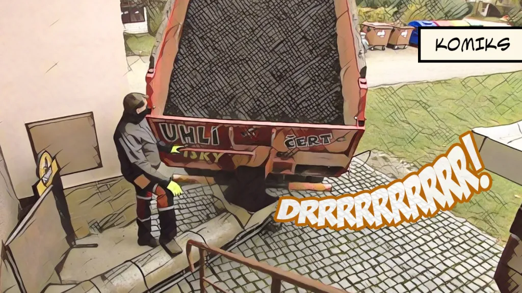 Lidé doplňují zásoby uhlí na zimu