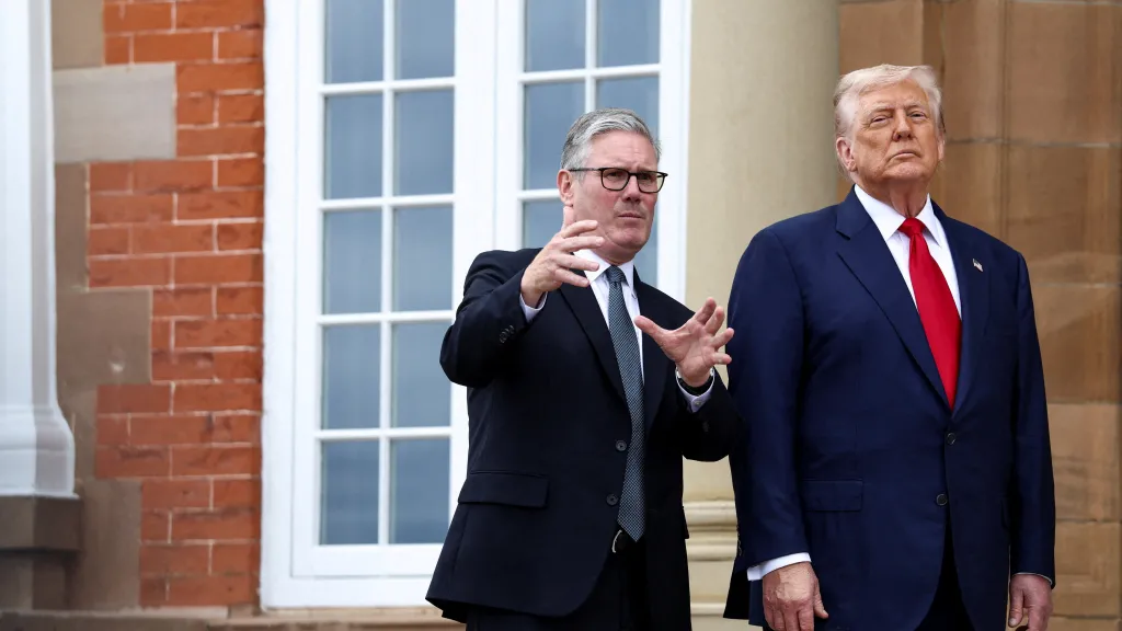 Keir Starmer a Donald Trump