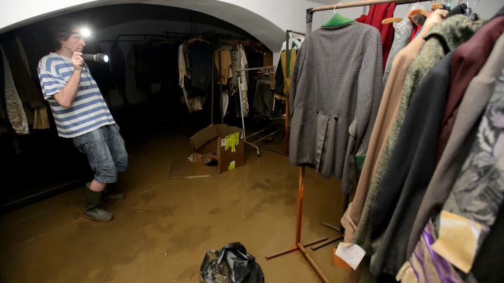 Zaplavené Divadlo pod Palmovkou