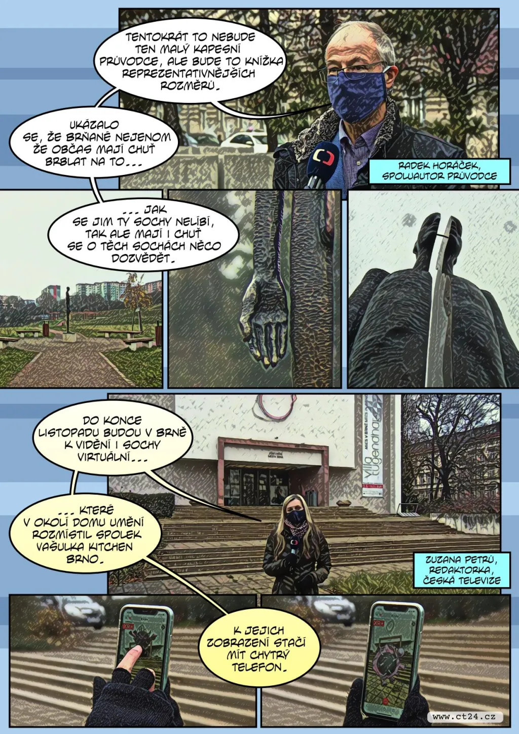 Virtuální průvodce brněnskými sochami