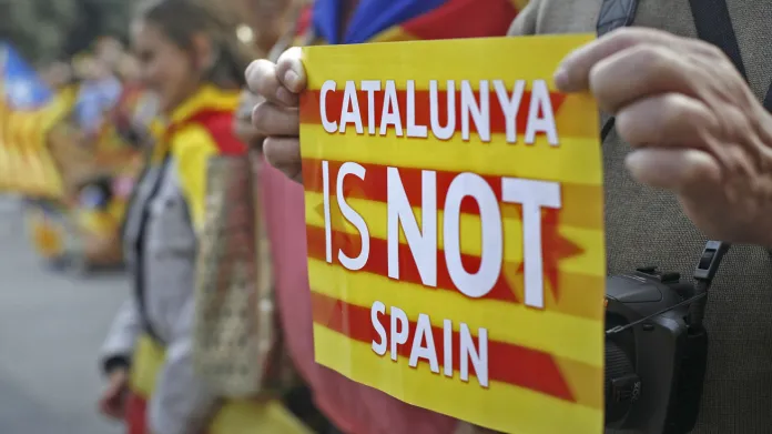 Katalánská demonstrace