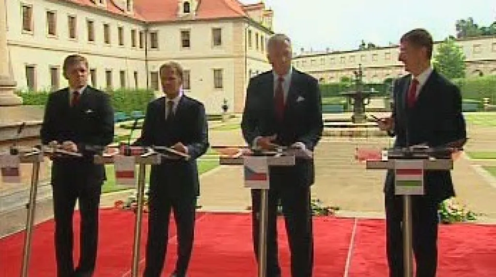 Jednání premiérů V4 v Praze