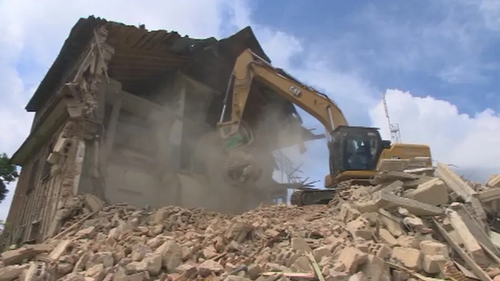 Demolice armádních budov na Čerchově