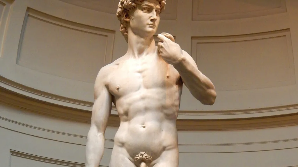 Socha Davida v italské Florencii