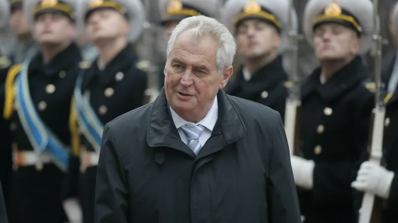 Miloš Zeman na návštěvě Ukrajiny