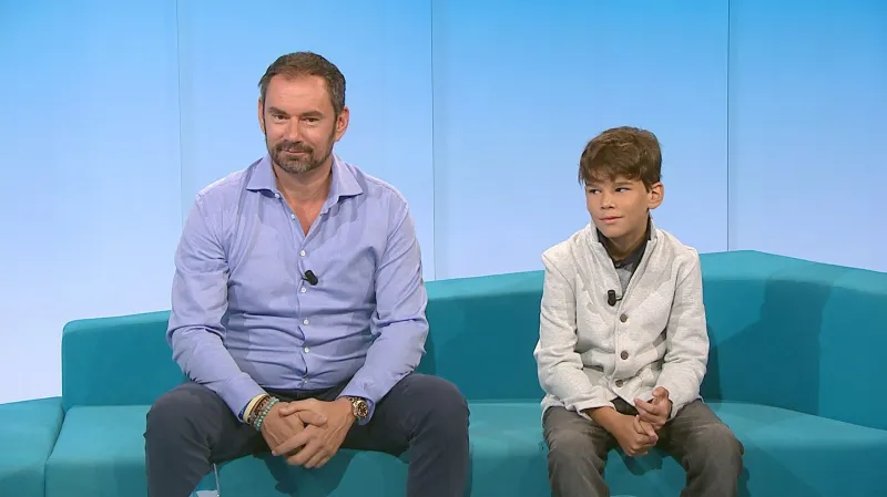 Emanuele Ridi se svým synem Giacomem