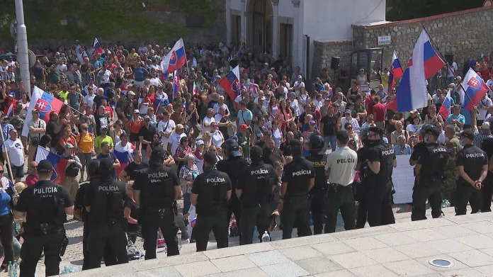 Sobotní protest na Slovensku