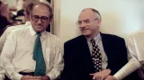 Jan Stráský s Karlem Dybou na ustavující schůzi nového klubu ODS (1996)