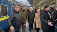 António Costa a Ursula von der Leyenová na návštěvě Kyjeva