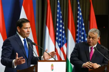 Vztahy USA a Maďarska vstupují do zlaté éry, řekl Rubio na schůzce s Orbánem