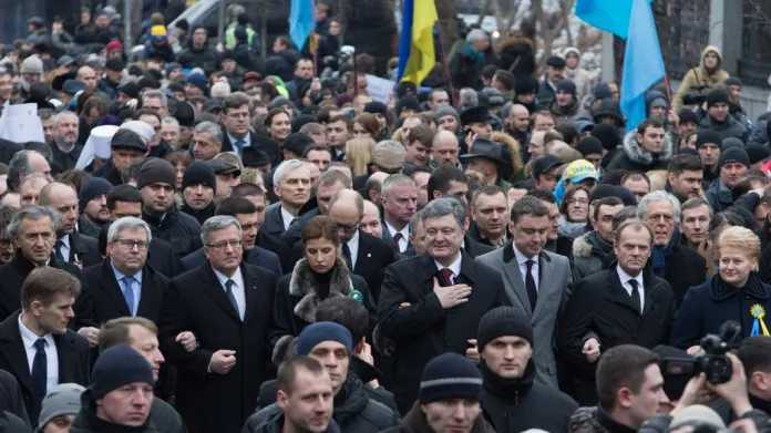Tzv. Pochod důstojnosti v centru Kyjeva
