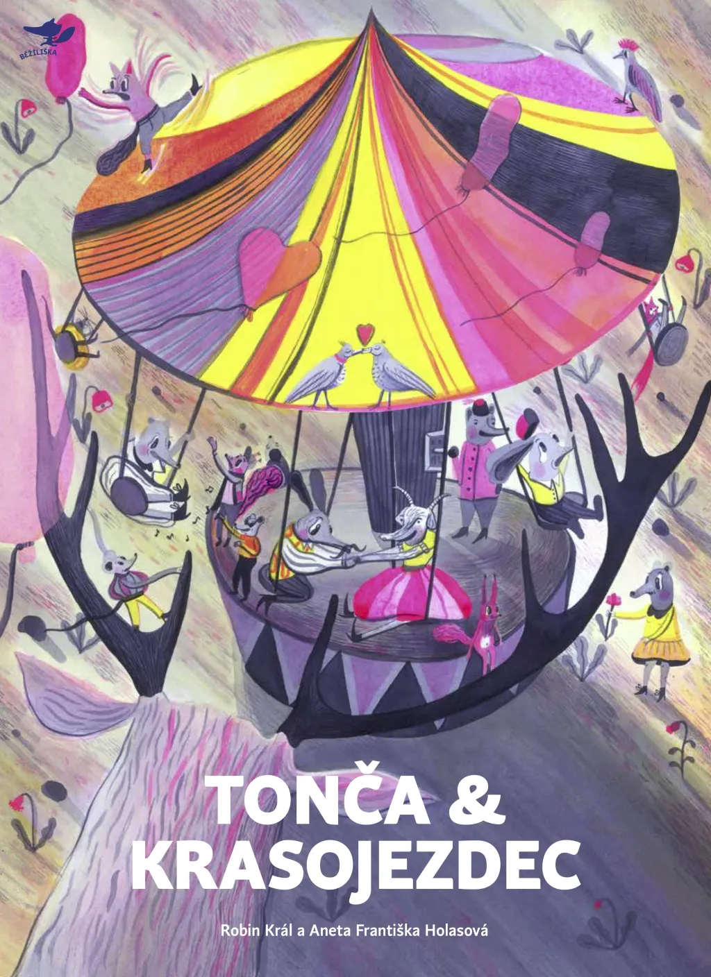 Porota výtvarné části se v kategorii knih pro mladší děti rozhodla ocenit Anetu Františku Holasovou za ilustrace k leporelu Robina Krále Tonča a krasojezdec