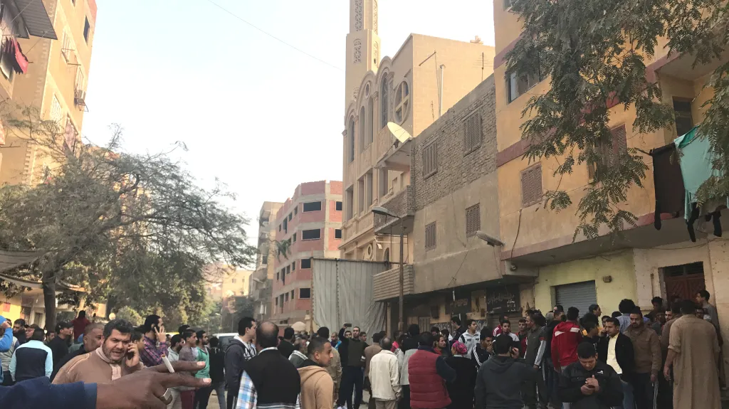 Útok u kostela v Káhiře