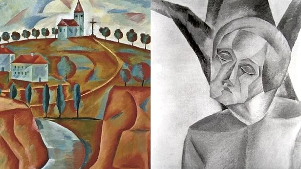 Jindřich Štýrský / Kostel na kopci (Sv. Šebestián) - (1921)