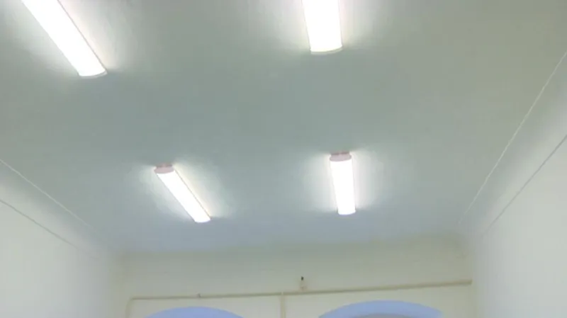 Nový strop v místě, kde došlo k havárii