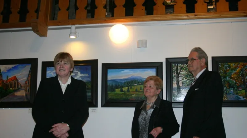 Vernisáž výstavy obrazů Vlastimila Týmy