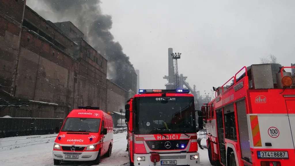 Požár v ArcelorMittal Ostrava