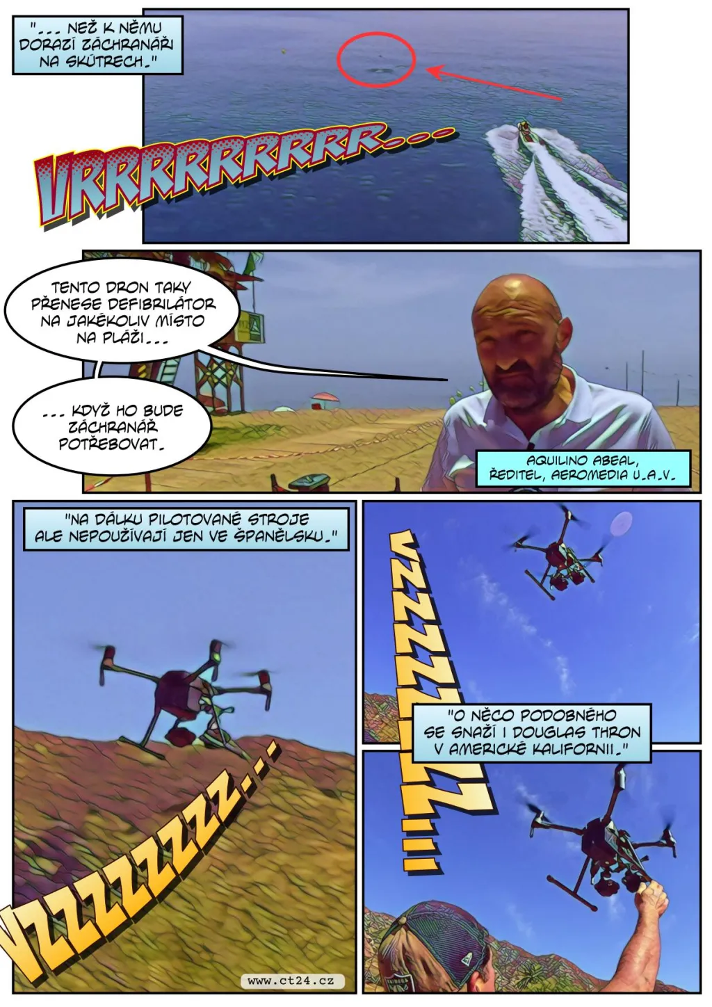 Drony pomáhají se záchranou