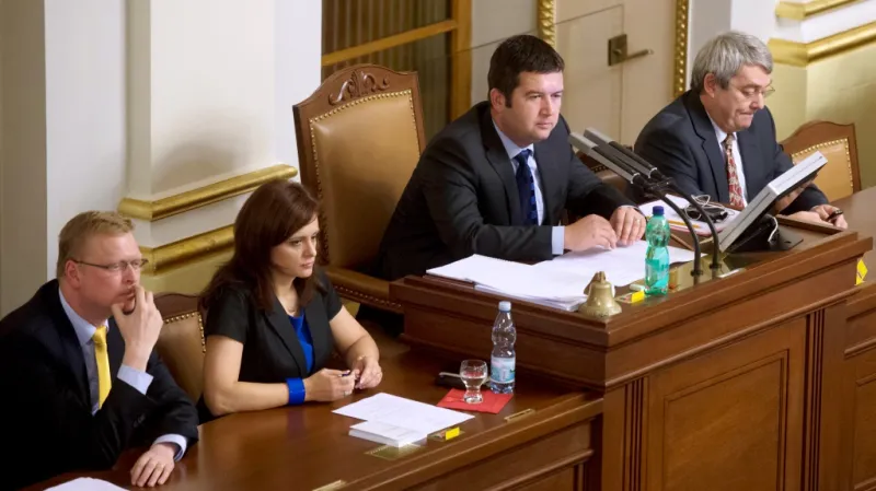 Pavel Bělobrádek, Jaroslava Jermanová, Jan Hamáček a Vojtěch Filip