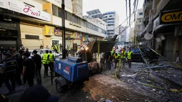 Budova v Bejrútu po izraelském zásahu