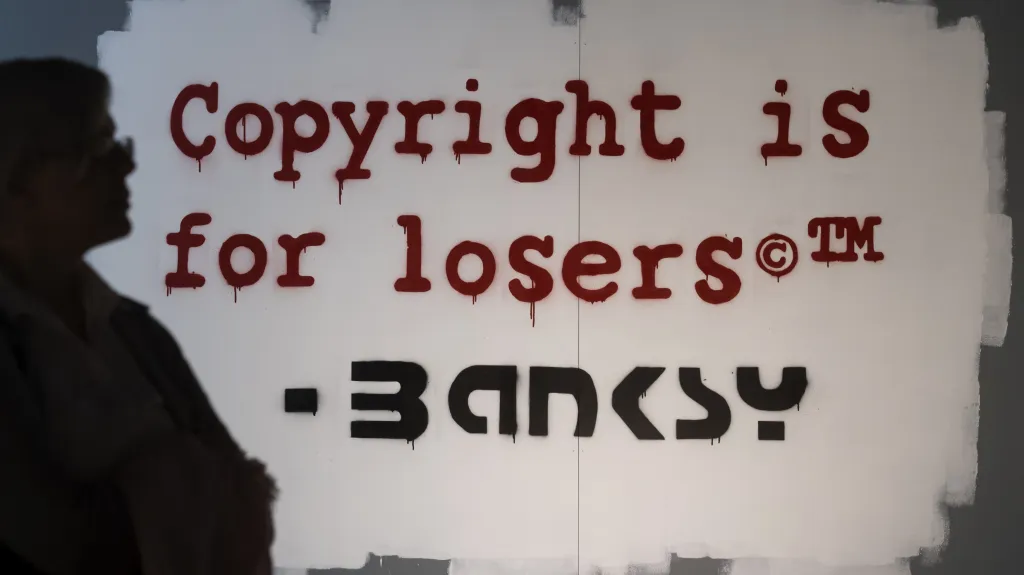 Z výstavy The World of Banksy