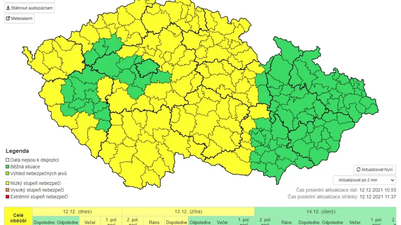 Výstraha před ledovkou