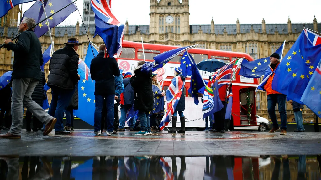 Portest proti brexitu v Londýně
