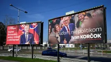 Volební kampaň Pellegriniho a Korčoka