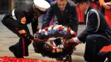 Barack Obama položil ve Westminsterském opatství věnec k hrobu neznámého vojáka