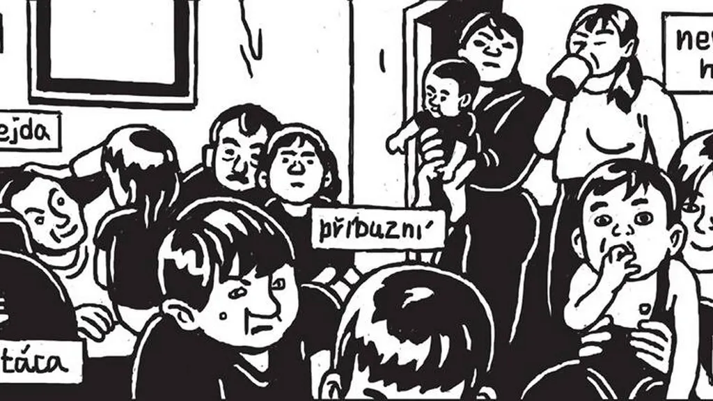 Z výstavy komiksů Nejisté domovy