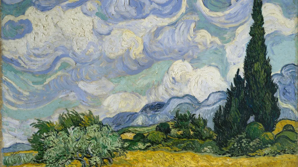 Vincent Van Gogh / Pšeničné pole s cypřiši