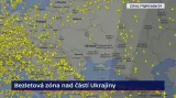 Bezletová zóna nad částí Ukrajiny