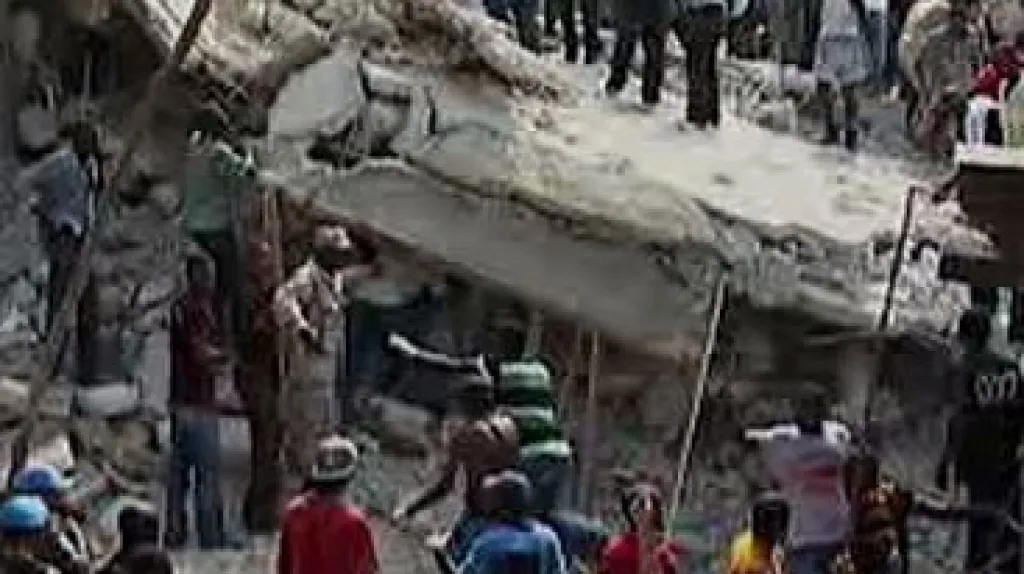 Zřícení školy na Haiti
