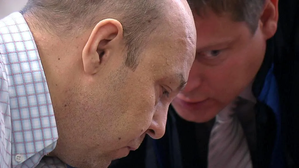 Antonín Saleta s advokátem