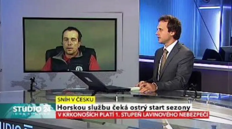 Studio ČT24 o začátku lyžařské sezony