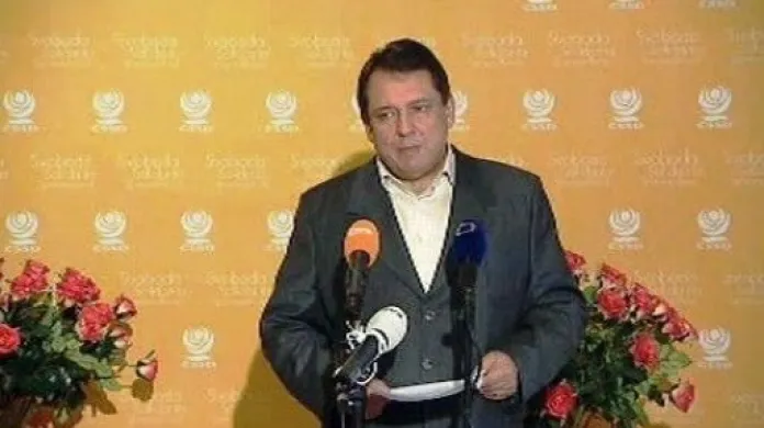 Tisková konference Jiřího Paroubka