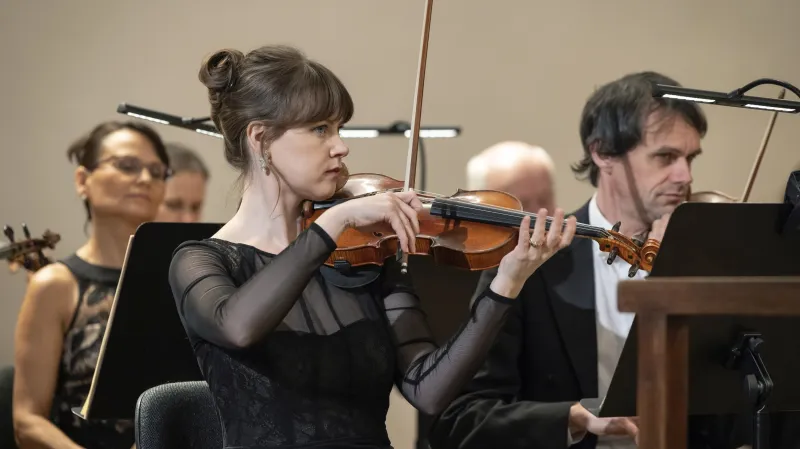 Jenovéfa Boková při natáčení minisérie Dešťová hůl