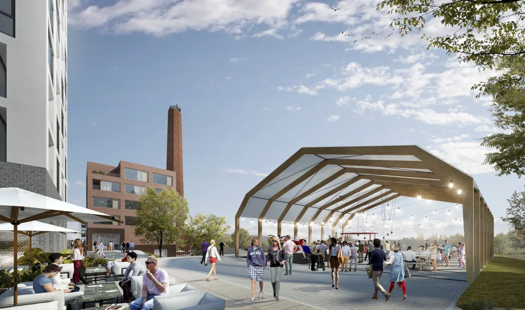 Do projektu Modřanského cukrovaru podle návrhu studia Chybik + Kristof Architects & Urban Designers chce investovat společnost Skanska.