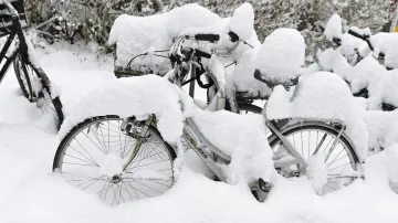 Sníh zasypal Hamburk