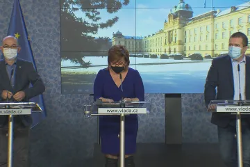 Tisková konference vlády ke koronavirové situaci a přijatým opatřením